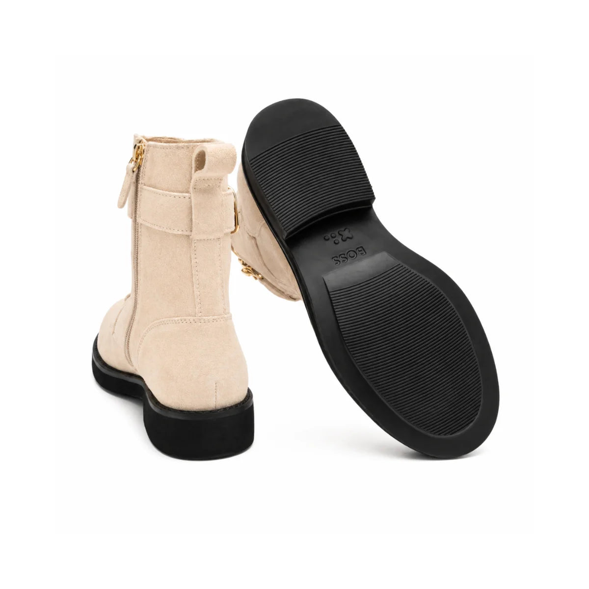HUGO BOSS Eleri Biker Boots Women 50552774 - BEG