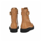 HUGO BOSS Eleri Leather Biker Boots Women 50552772 - BEG