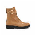HUGO BOSS Eleri Leather Biker Boots Women 50552772 - BEG