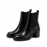 HUGO BOSS Eleri Leather Biker Boots Women 50552772 - BLK - Black / 36