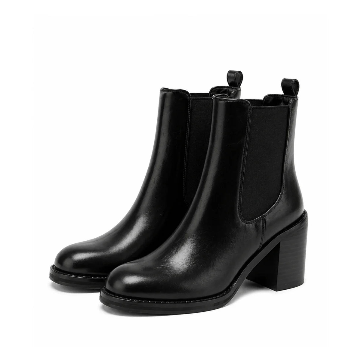 HUGO BOSS Eleri Leather Biker Boots Women 50552772 - BLK - Black / 36