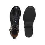HUGO BOSS Eleri Leather Biker Boots Women 50552772 - BLK