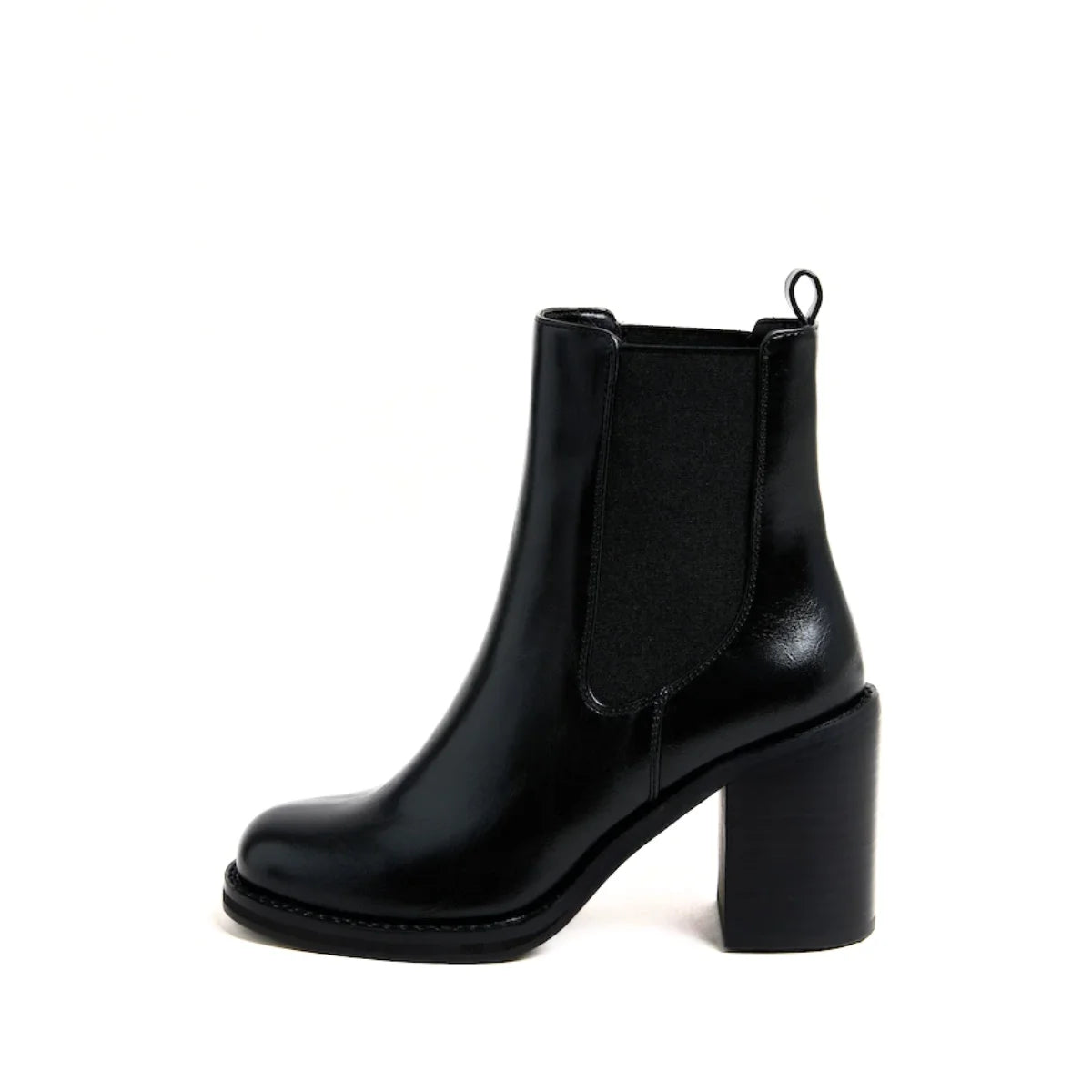 HUGO BOSS Eleri Leather Biker Boots Women 50552772 - BLK