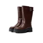 HUGO BOSS KRIS Boots Women 50552735 - DRKBRN - Dark-Brown / 36
