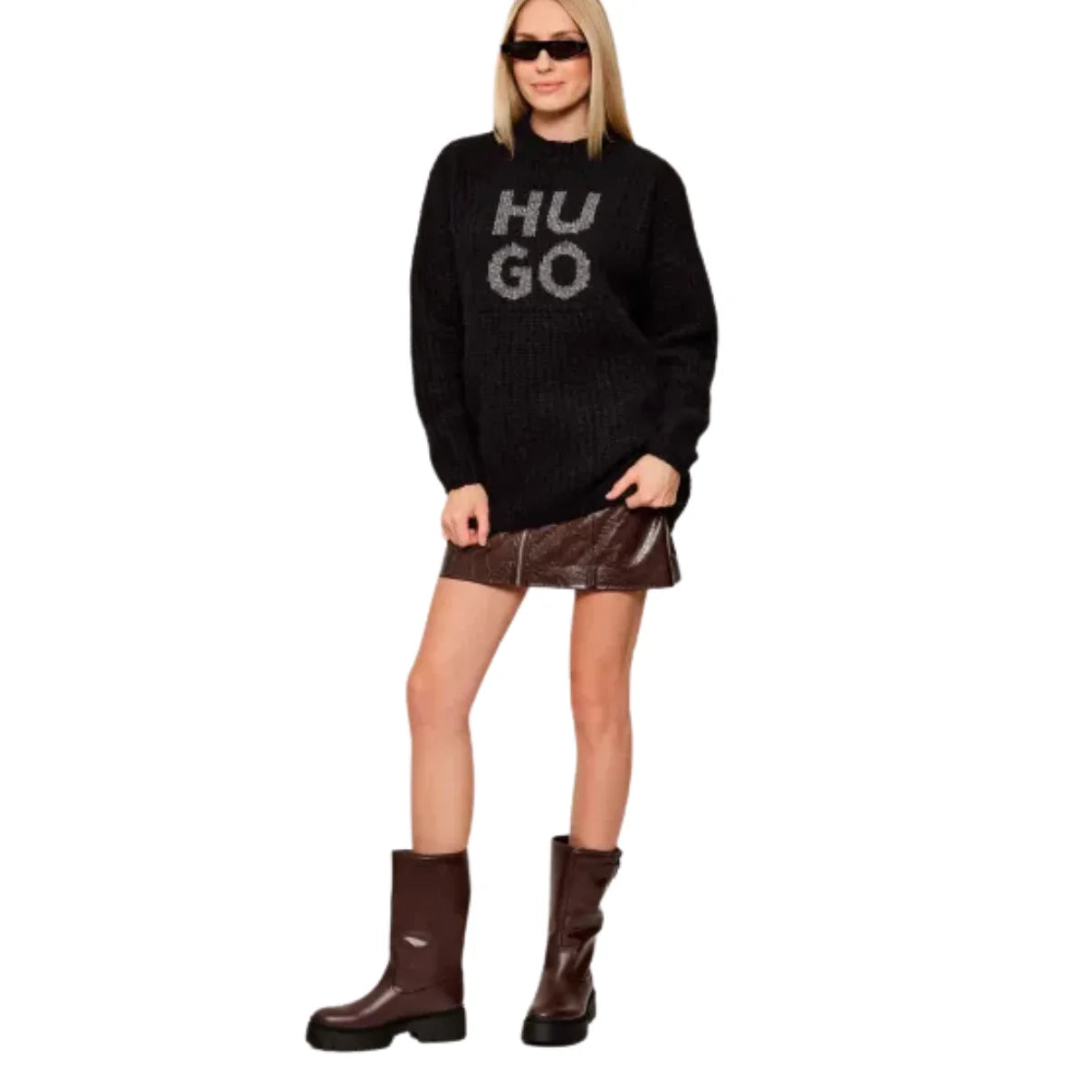 HUGO BOSS KRIS Boots Women 50552735 - DRKBRN