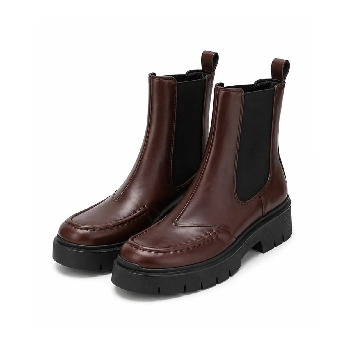 HUGO BOSS KRIS Classic ankle boots Women 50548214 - BRNBLK - Burgundy- Black / 36