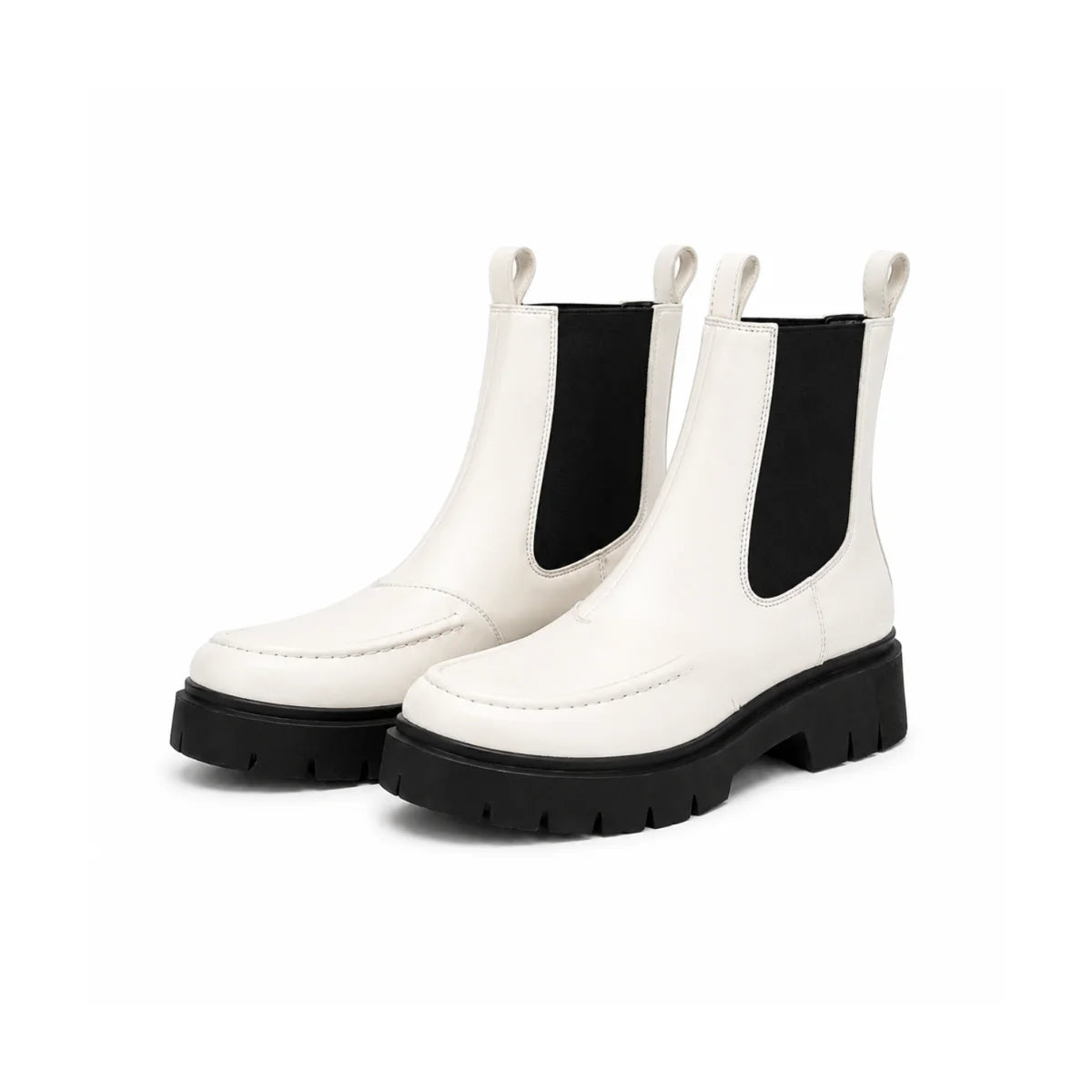 HUGO BOSS KRIS Classic ankle boots Women 50548214 - WHT - White- Black / 36