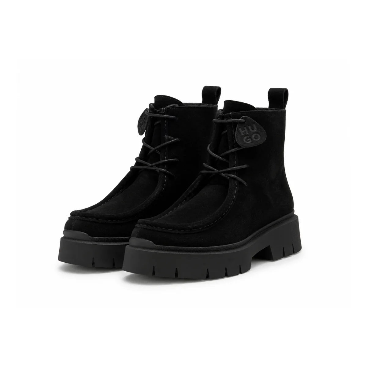 HUGO BOSS Lace-up suede boots Women 50552723 - BLK - Black / 36