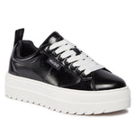 HUGO BOSS Lyssa Platform Logo Flag Signature Details Trainers 50503077-BLK