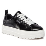 HUGO BOSS Lyssa Platform Logo Flag Signature Details Trainers 50503077-BLK