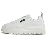 HUGO BOSS Lyssa Platform Logo Flag Signature Details Trainers 50513340-WHT