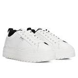 HUGO BOSS Lyssa Platform Logo Flag Signature Details Trainers 50520718-WHT