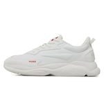 HUGO BOSS Mixed Material Lace-Up Trainers 50492864-WHT