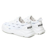 HUGO BOSS Mixed Material Lace-Up Trainers 50492889-WHT