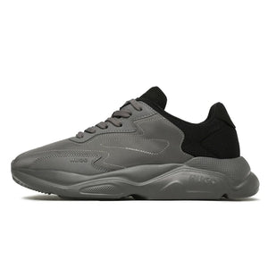 HUGO BOSS Mixed Material Lace-Up Trainers 50498684-GRY