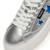 HUGO BOSS Platform Logo Flag Signature Details Trainers 50517166-SLV