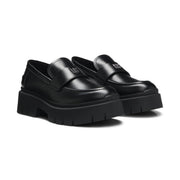 HUGO BOSS Stacked-logo Loafers Women 50548194 - BLK - Black / 36