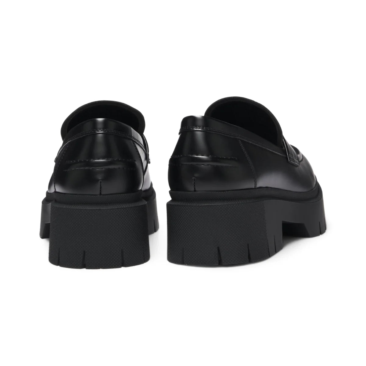 HUGO BOSS Stacked-logo Loafers Women 50548194 - BLK