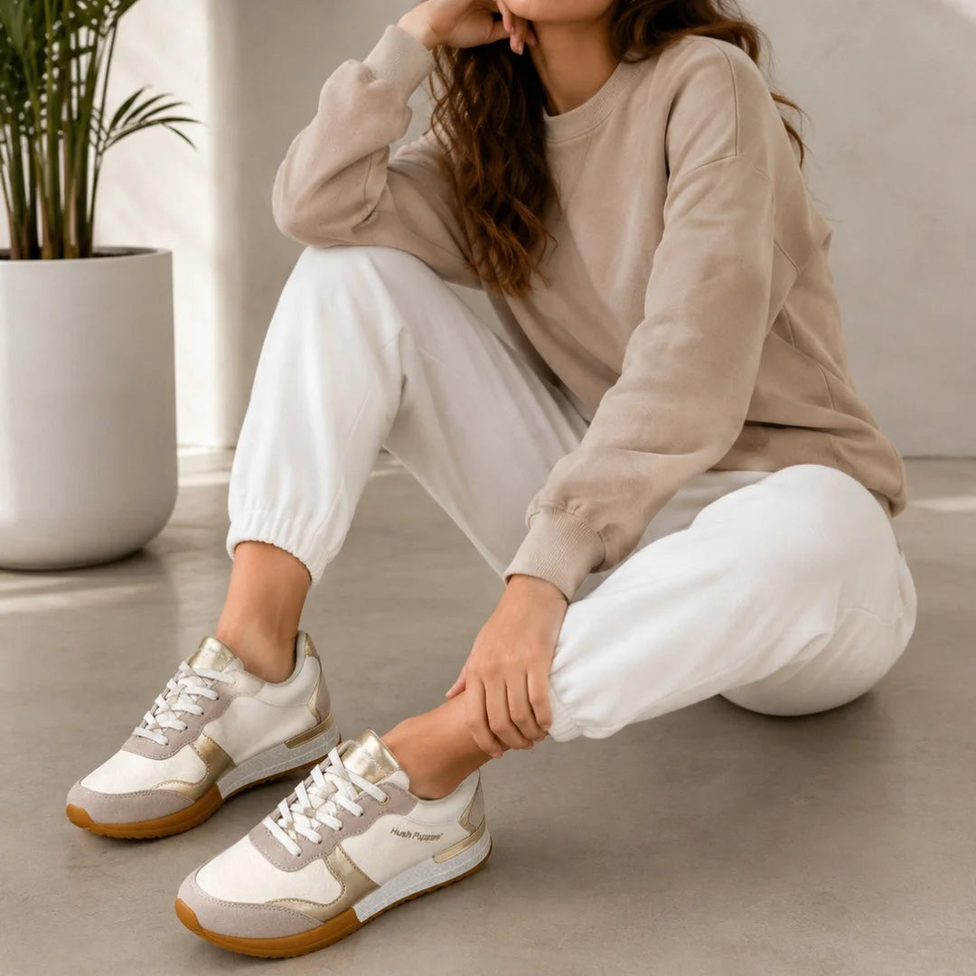 Hush Puppies Fashion Sneakers Women C72572C-WHTGLD