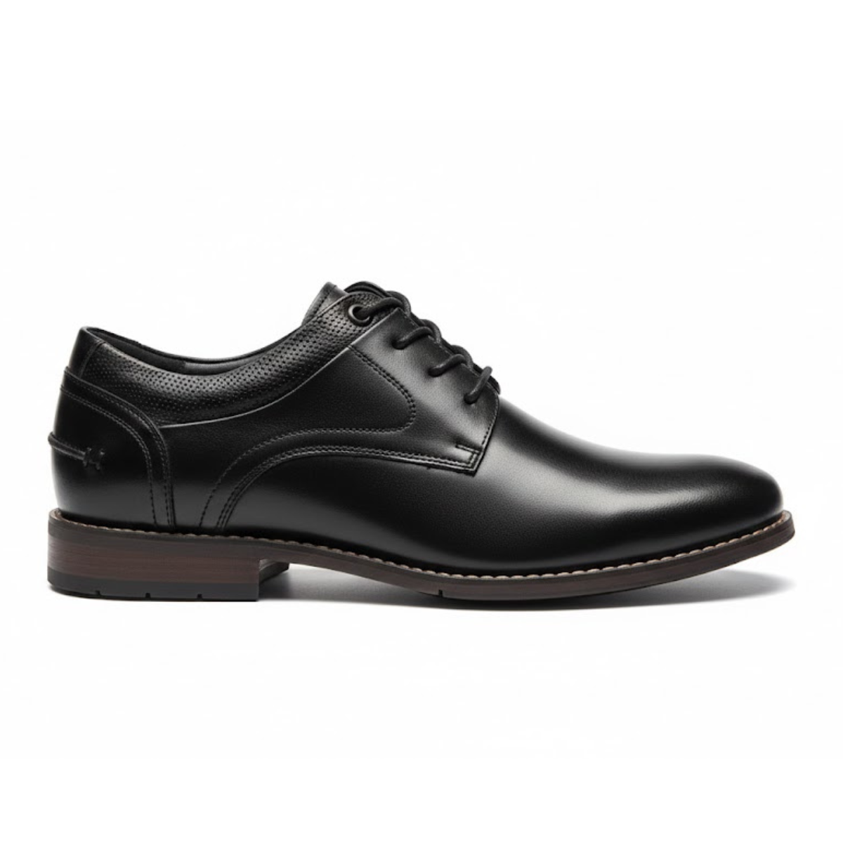 Hush Puppies Fitch Leather Oxford Shoes Men - BLK - Black / 40