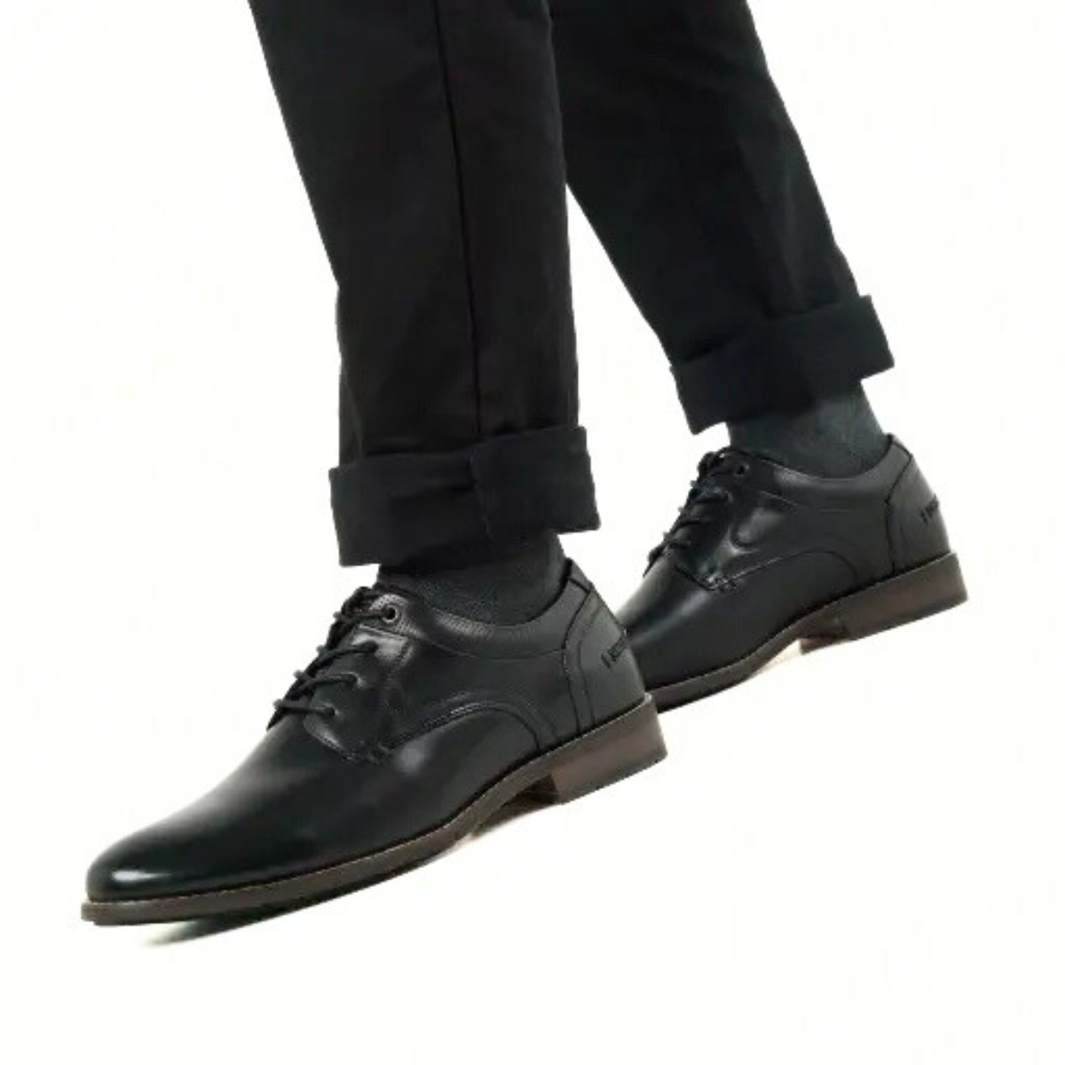 Hush Puppies Fitch Leather Oxford Shoes Men - BLK