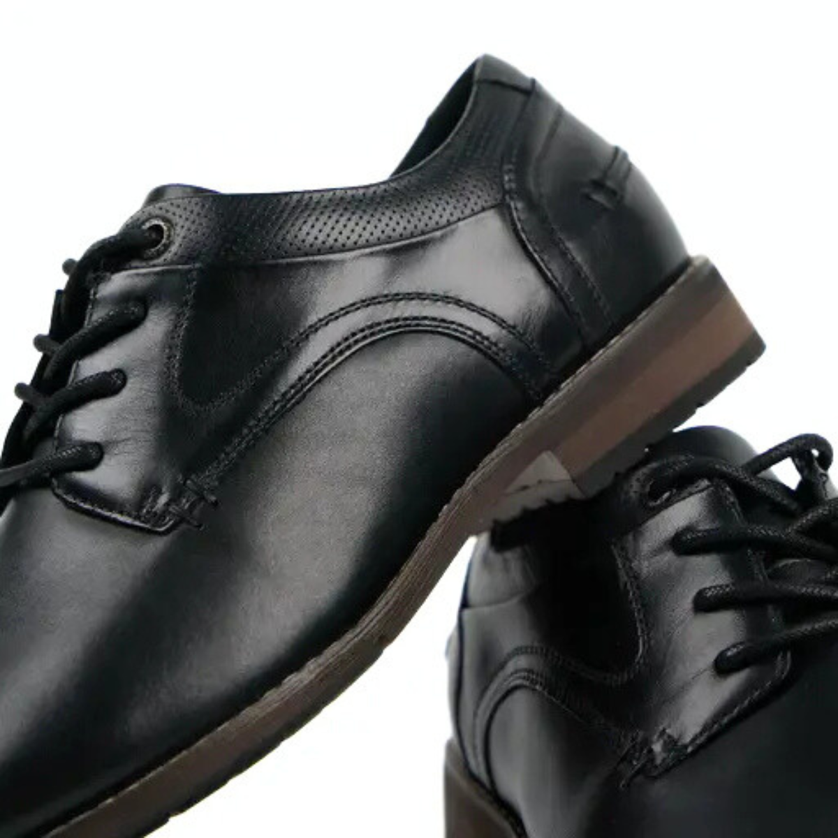 Hush Puppies Fitch Leather Oxford Shoes Men - BLK