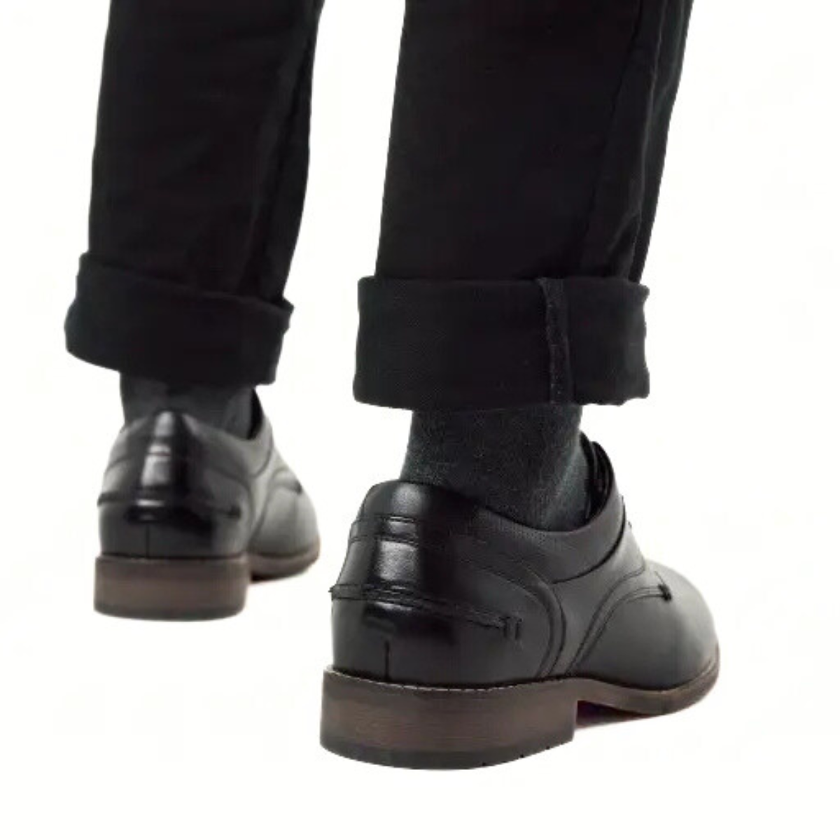 Hush Puppies Fitch Leather Oxford Shoes Men - BLK