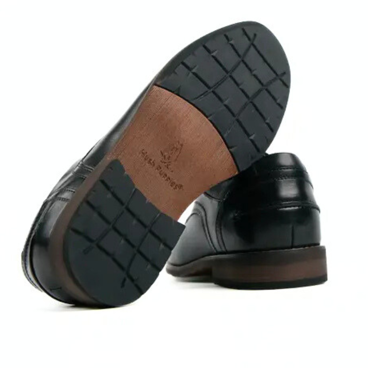 Hush Puppies Fitch Leather Oxford Shoes Men - BLK