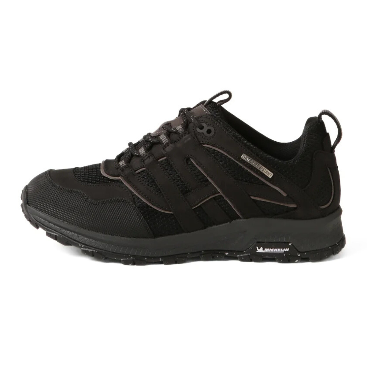 Hush Puppies Kayak Leather Lace Up Boot Men - BLK - Black / 43