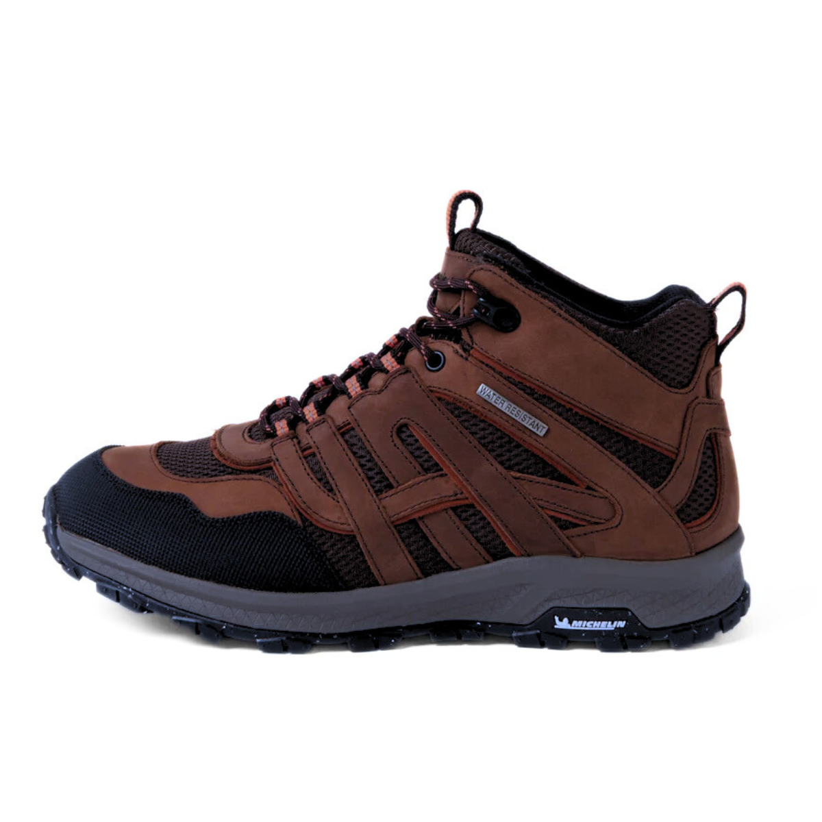 Hush Puppies Kayak Leather Lace UpBoot Men - BRN - Brown / 41