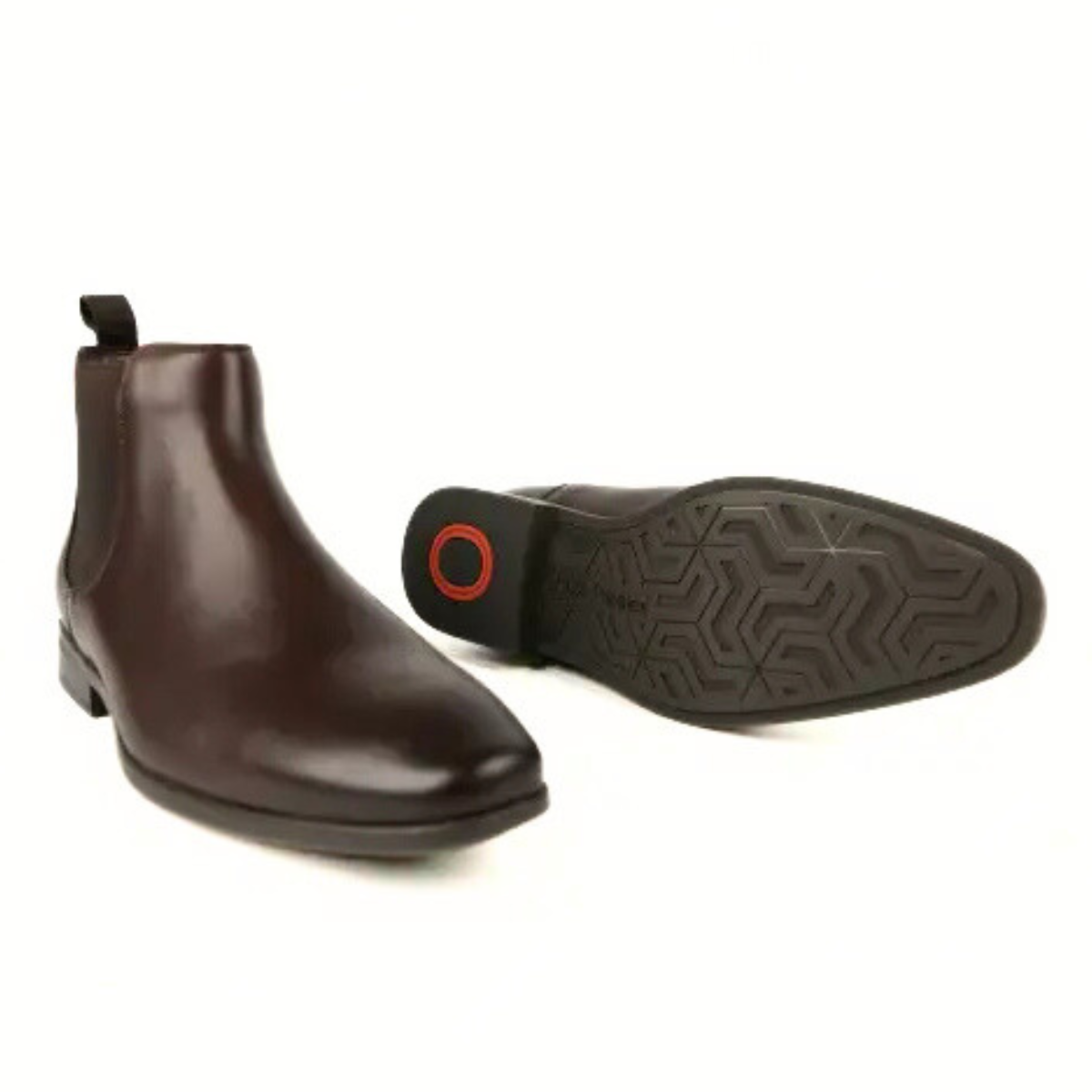 Hush Puppies Leather Chelsea Boots Men - BRN