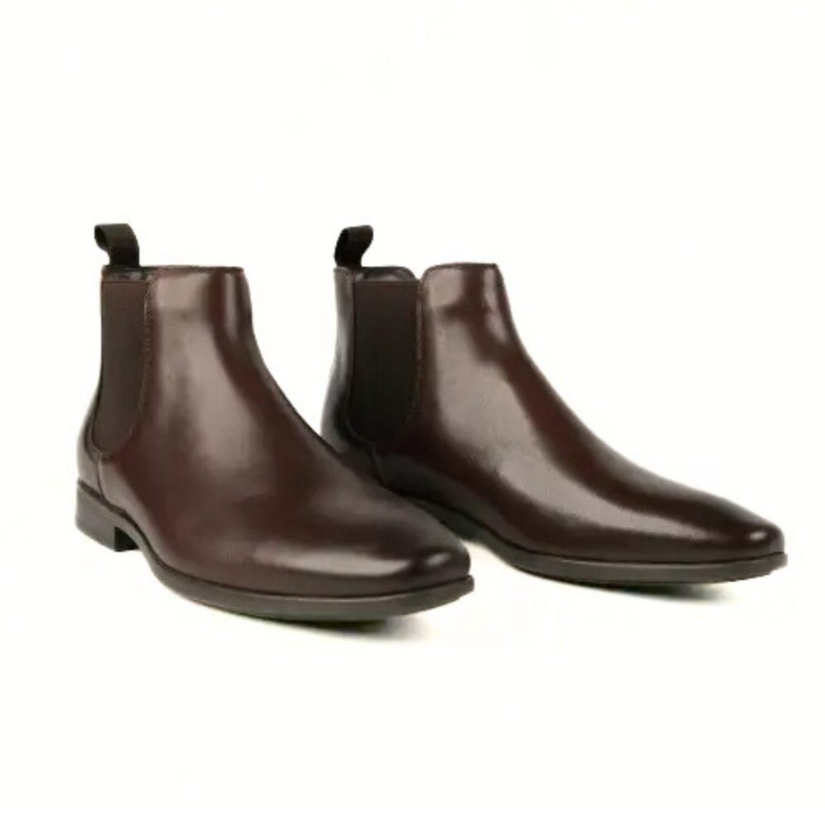 Hush Puppies Leather Chelsea Boots Men - BRN