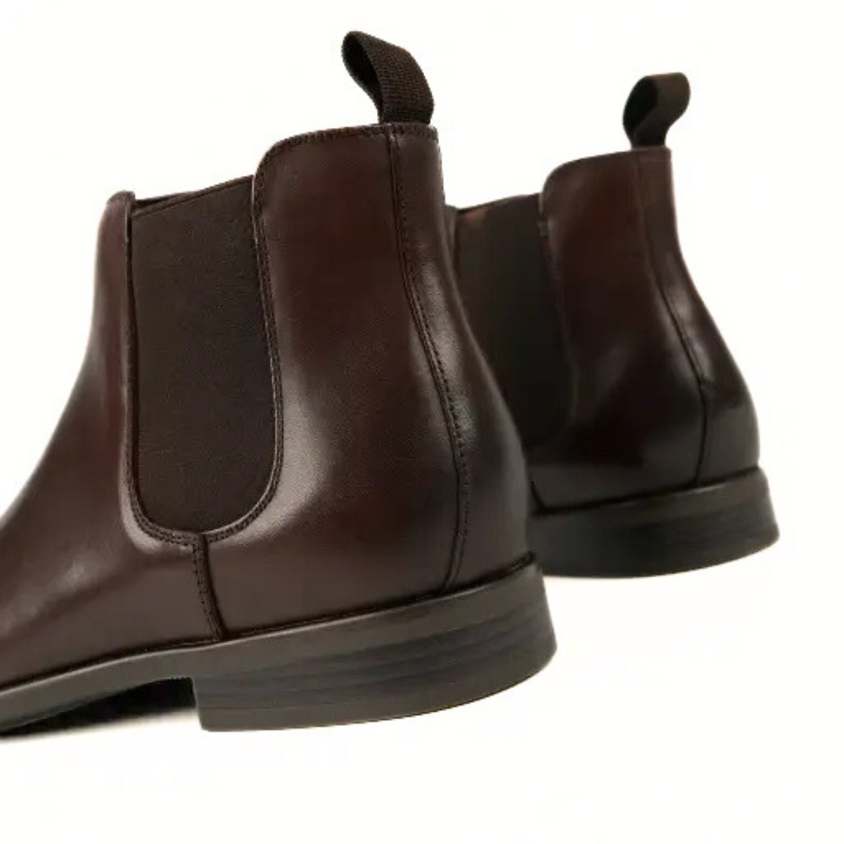 Hush Puppies Leather Chelsea Boots Men - BRN