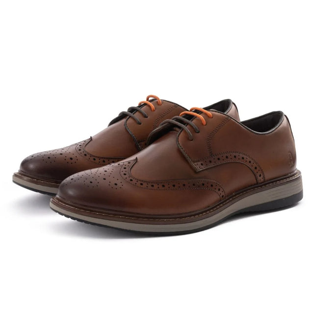 Hush Puppies Paul Round Oxford Shoes Men - TAN - 41 / Brown