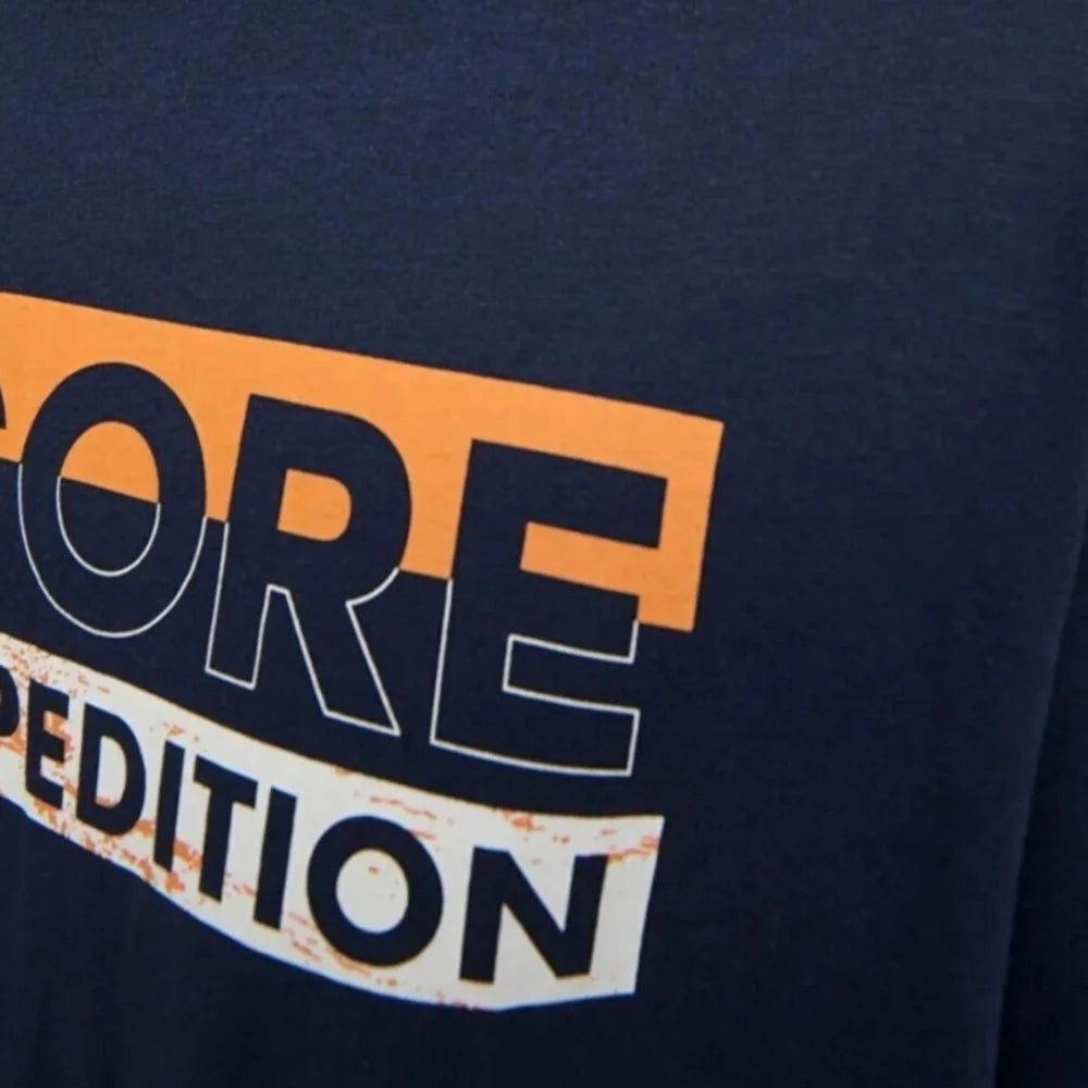 Jack & Jones Core Expedition Crew Neck Graphic Logo T-Shirt Men