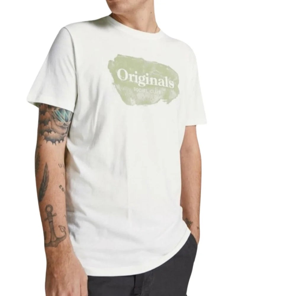 Jack & Jones Originals Crew Neck Graphic Logo T-Shirt Men