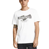 Jack & Jones Originals Crew Neck Graphic Logo T-Shirt Men - White 1 / M