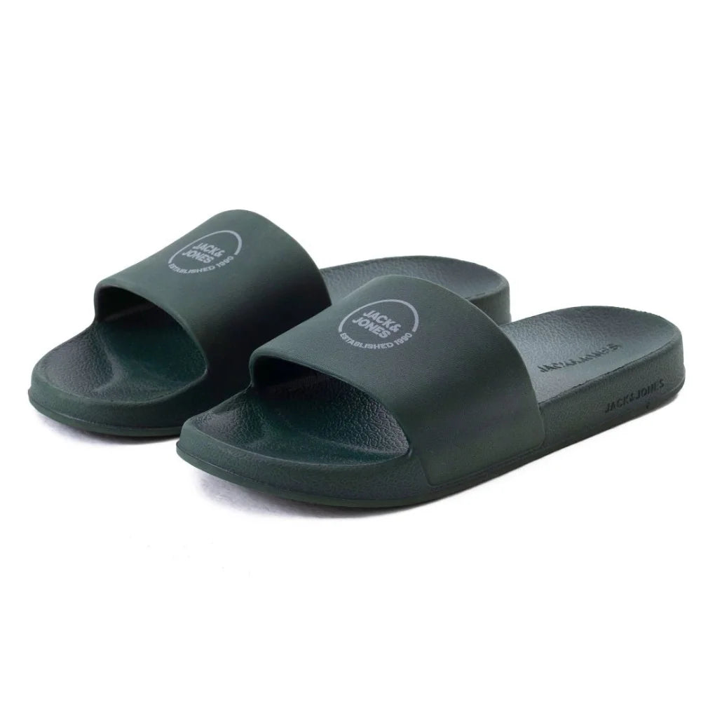 Jack & Jones OT Pool Slides Men - GRN - 41 / Green - Shoes