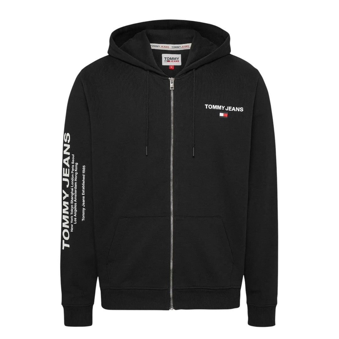 Tommy Jeans TJM Reg Entry Zip-Thru Hoodie DM0DM17783-BLK