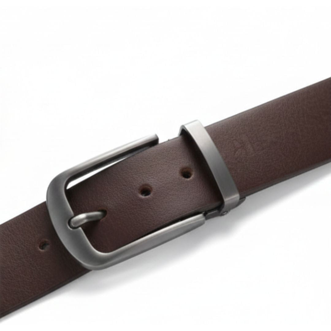 JLOOD Causal Jeans Leather Belts Men