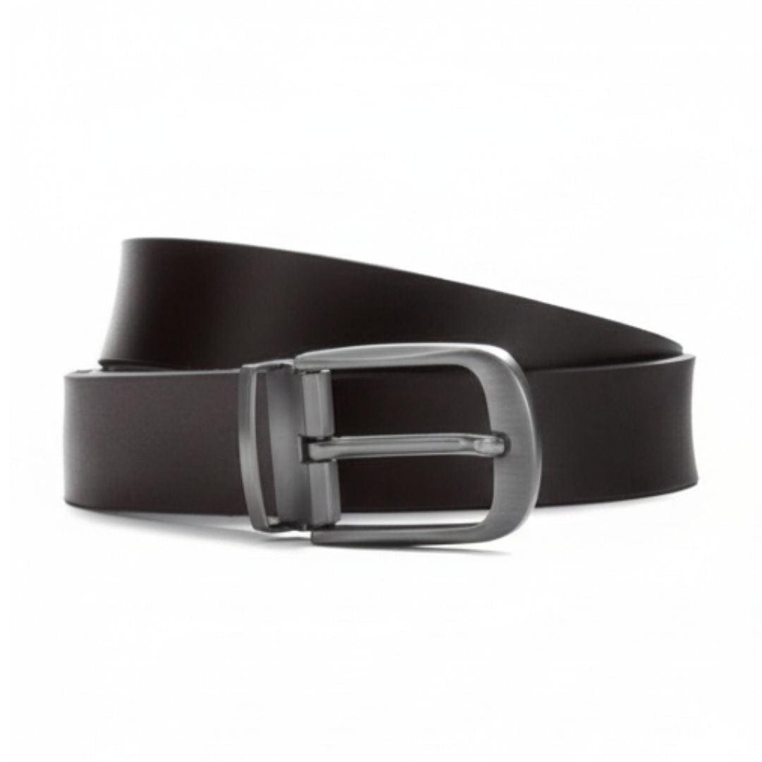 JLOOD Causal Jeans Leather Belts Men - Brown / One size