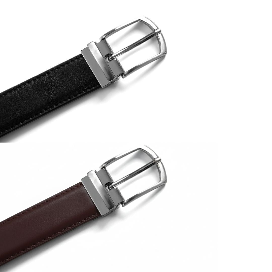 JLOOD Classic Reversible Leather Belts Men - Multi / One size
