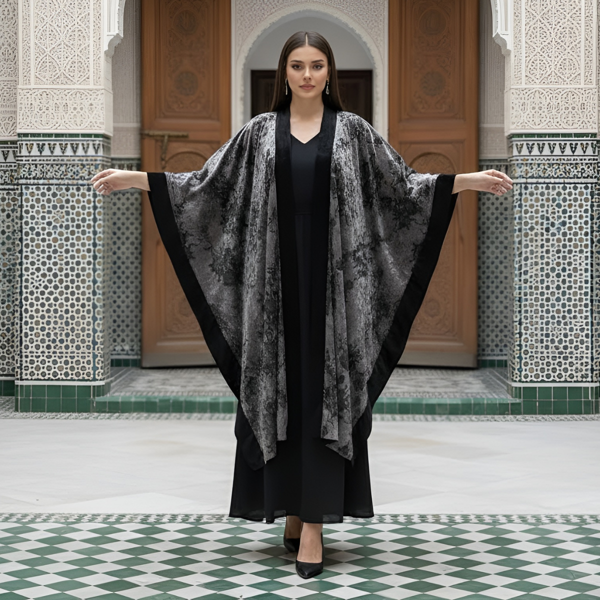 JLOOD Ramadan Kaftan - BLK - Black / One size