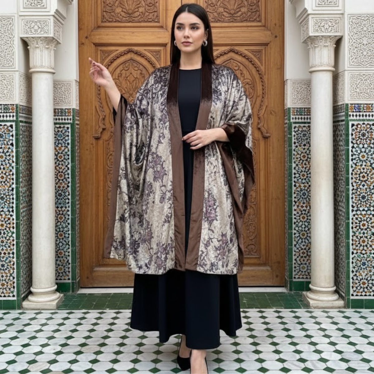 JLOOD Ramadan Kaftan - BRN - Brown / One size
