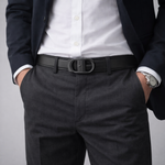 JLOOD Ratchet Leather Belts Men - R01