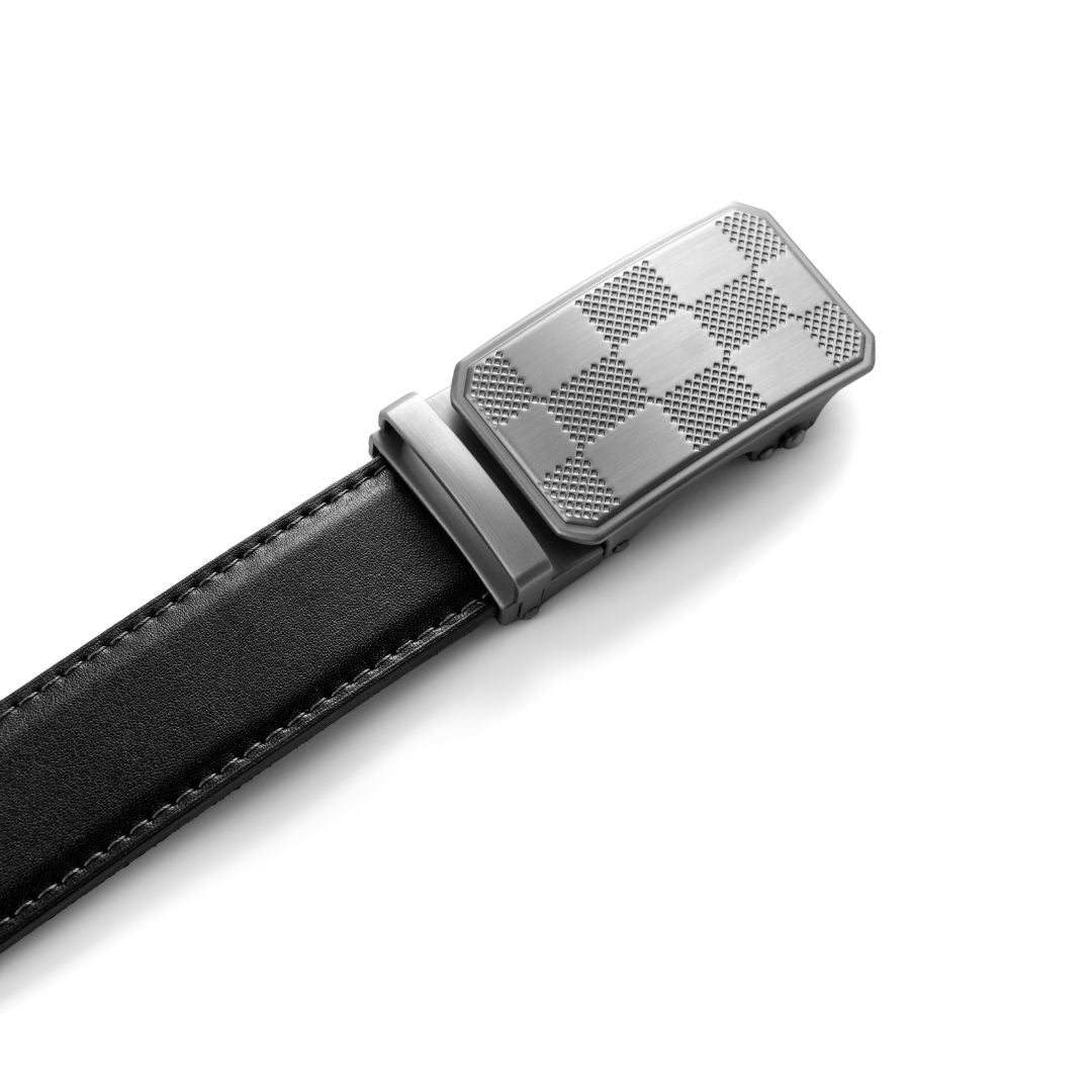 JLOOD Ratchet Leather Belts Men - R02