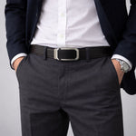 JLOOD Ratchet Leather Belts Men - R04