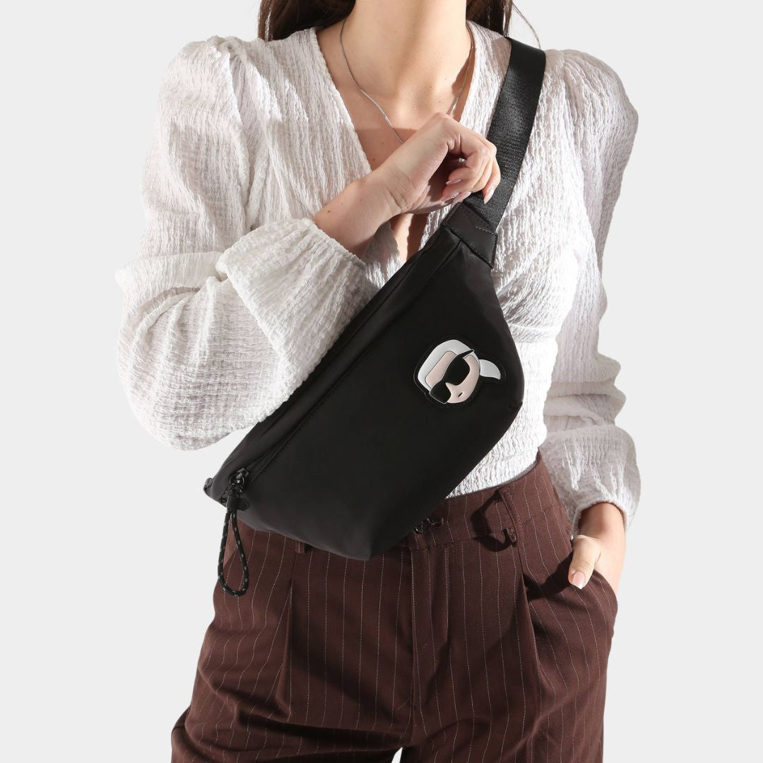 Karl Lagerfeld Ikon Belt Bag - BLK - Black