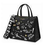 KARL LAGERFELD Lagerfeld Leather Square Bag - Black