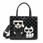 KARL LAGERFELD Maybelle Choupette Satchel Bag - BLK - Black